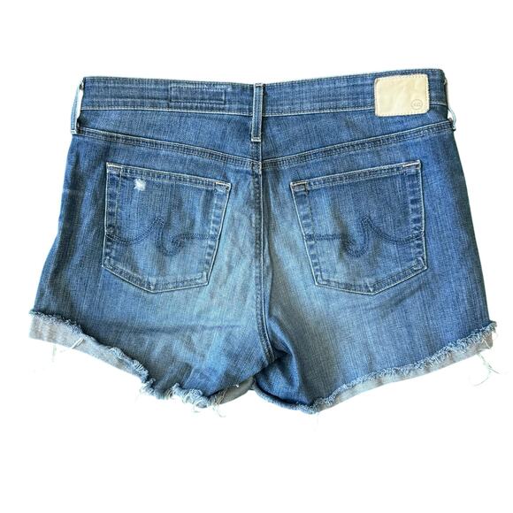 AG Adriano Goldschmied The Hailey Ex-Boyfriend Roll-Up  Shorts Size 29 R - Picture 8 of 9